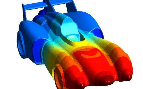 Temperature field of the Mach IV