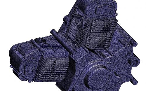 motorbike engine mesh