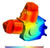 motorbike engine temperature field